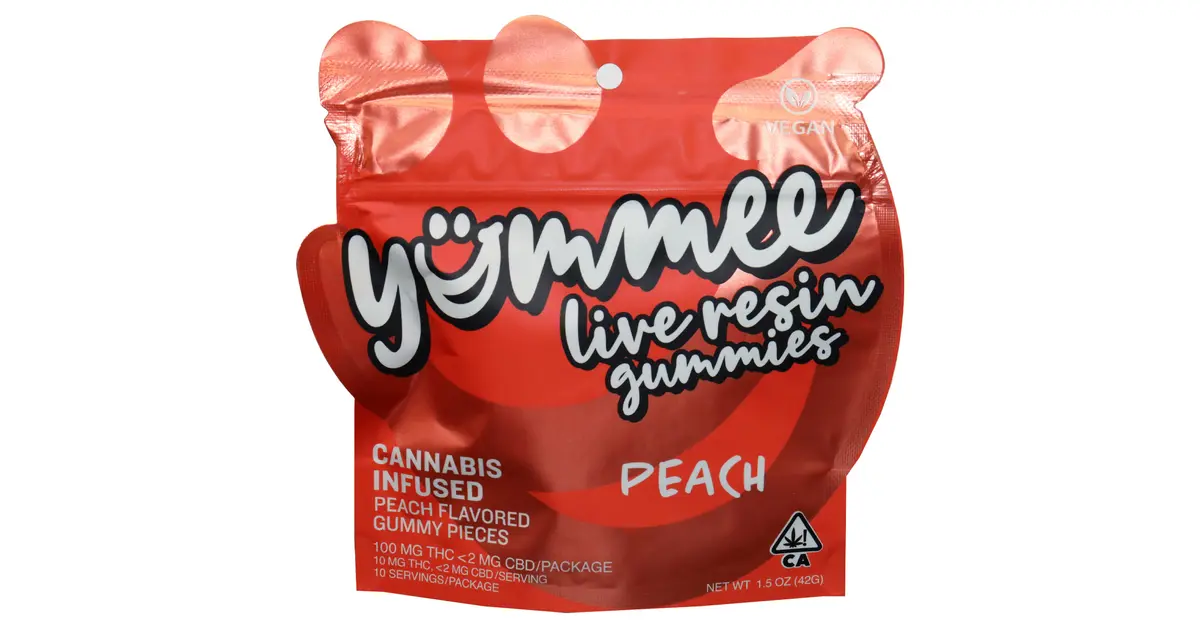 Peach Live Resin Gummies