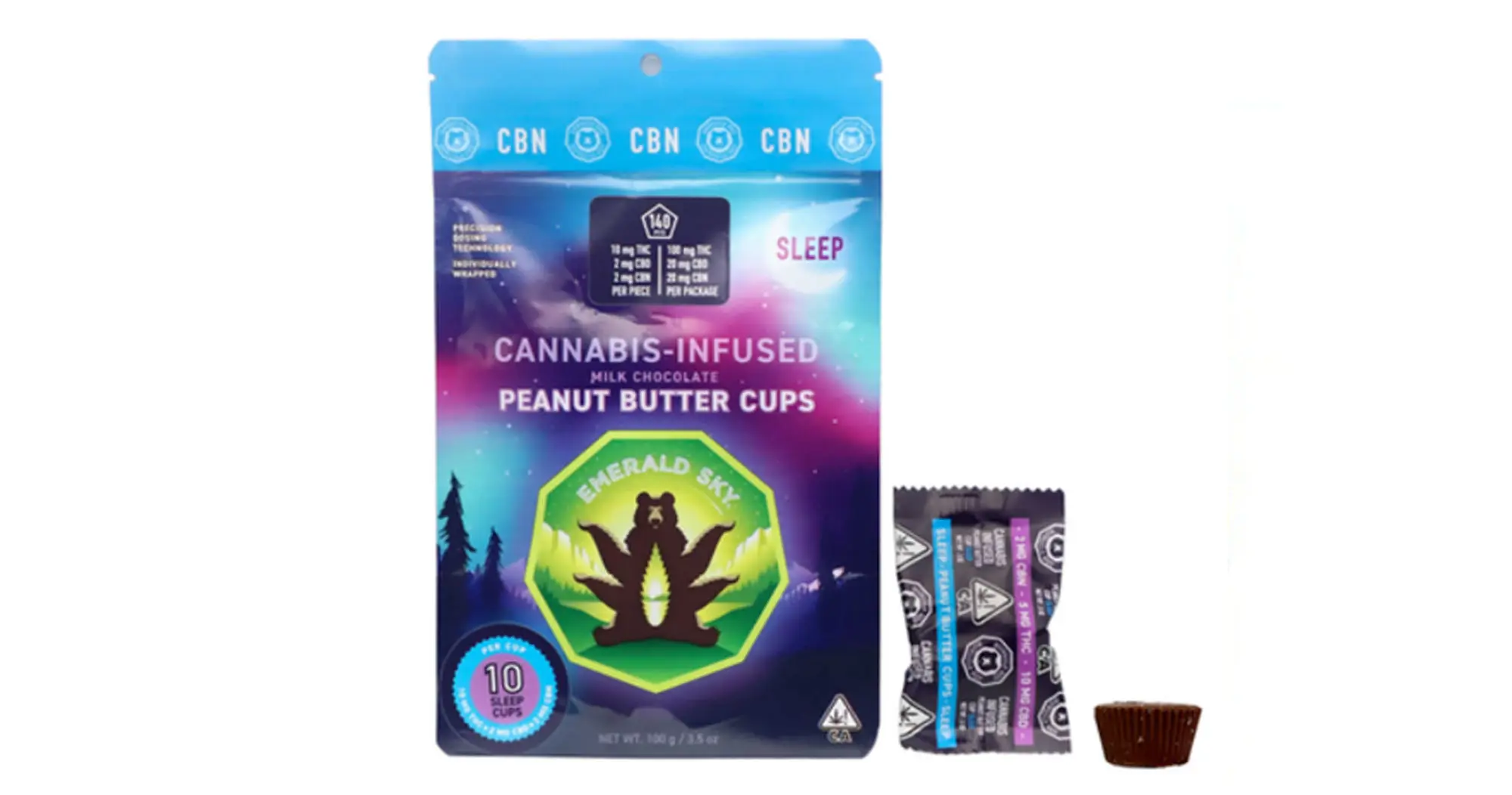Milk Chocolate 10:2:2 CBN Peanut Butter Cups