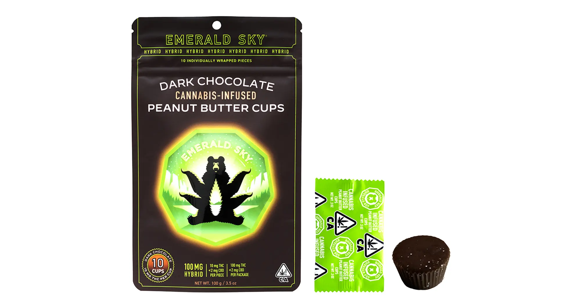 Hybrid 10mg Dark Chocolate Peanut Butter Cups